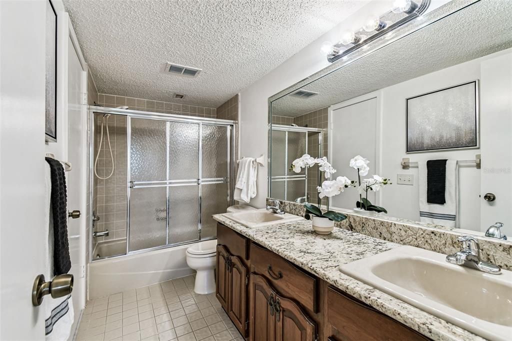 Bathroom, Dual Sink Vanities, Glass Shower, Interior