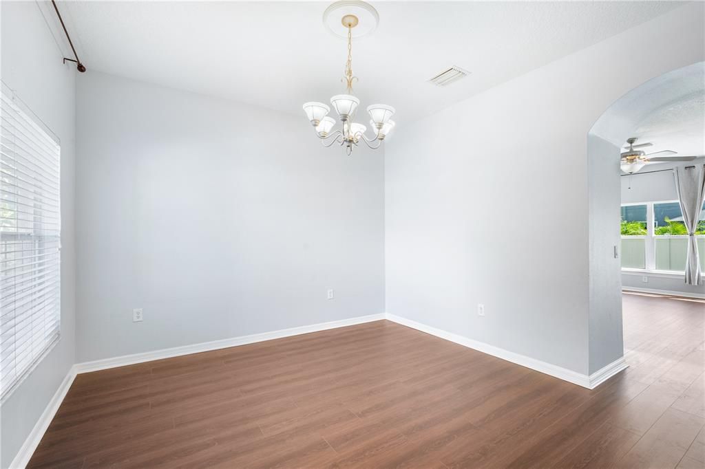 Chandelier, Empty room, Interior, Wood Texture Flooring