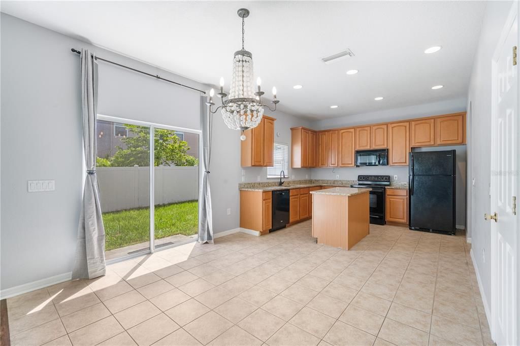 Chandelier, Interior, Kitchen, Recessed Lighting