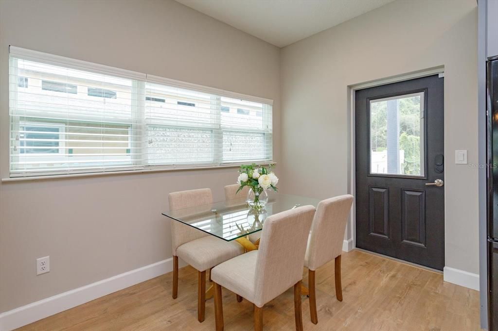 Dining room, Interior, Wood Texture Flooring