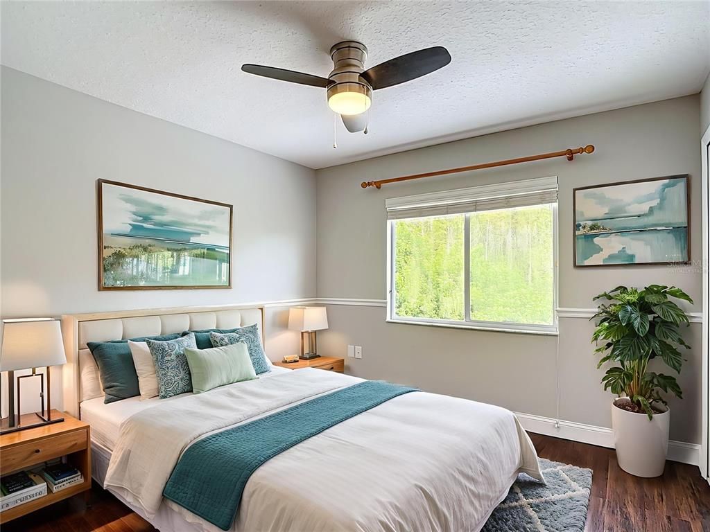 Bedroom, Interior, Wood Texture Flooring