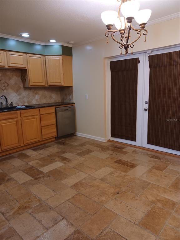Chandelier, Interior, Kitchen, Recessed Lighting