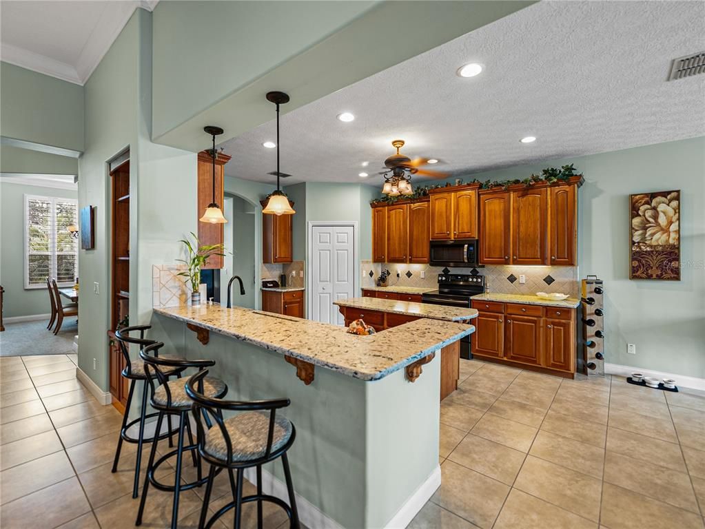 Interior, Kitchen, Pendant Lights, Recessed Lighting