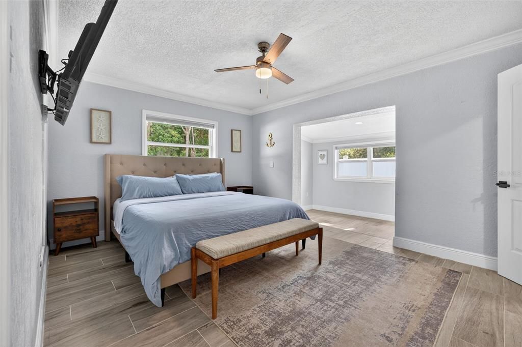 Bedroom, Interior, Wood Texture Flooring