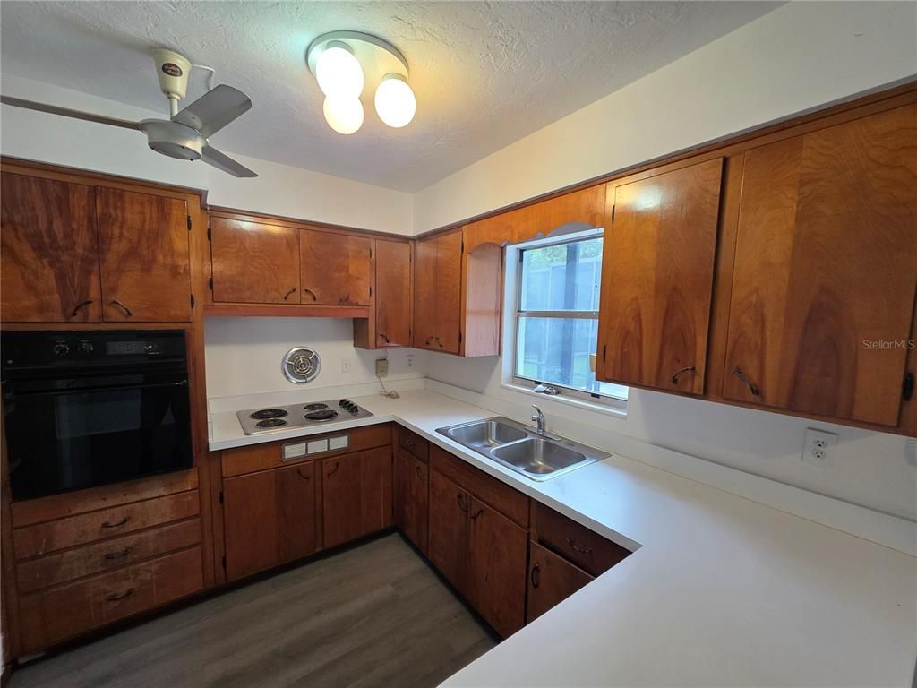 Interior, Kitchen, Wood Texture Flooring