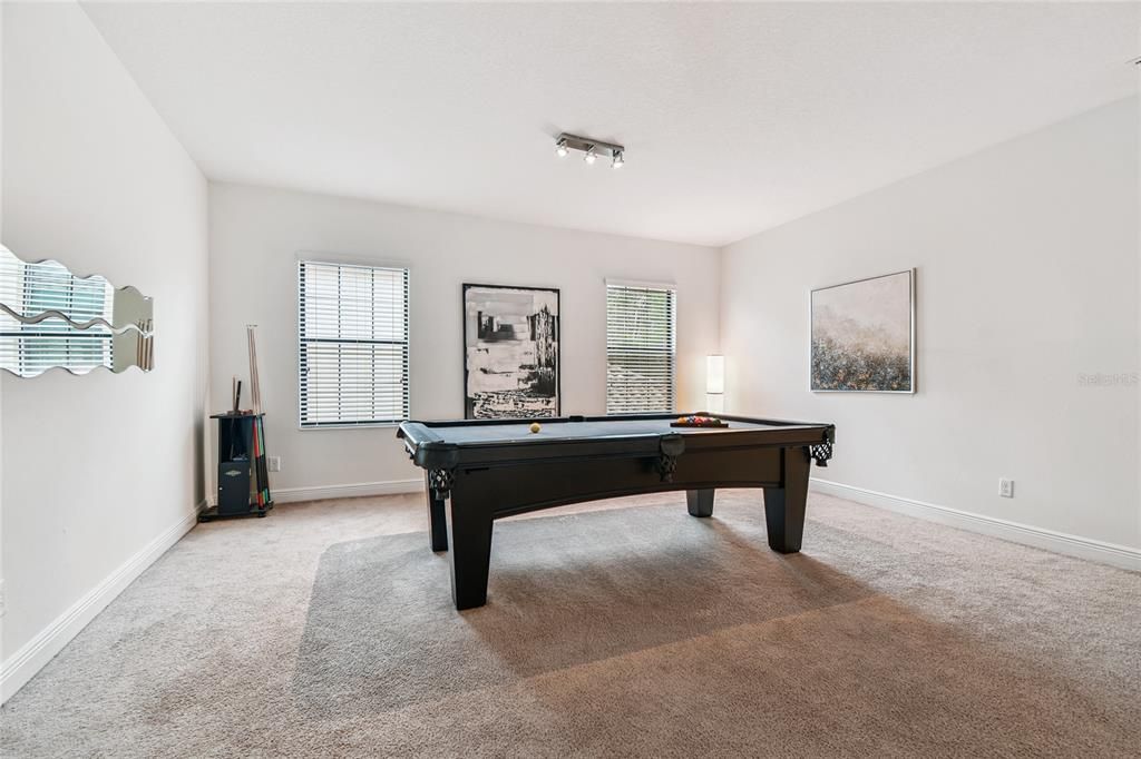 Billiard Table, Game Room, Interior