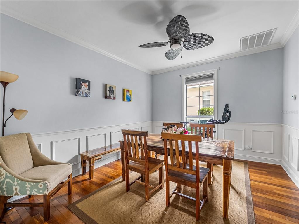 Dining room, Interior, Wood Texture Flooring