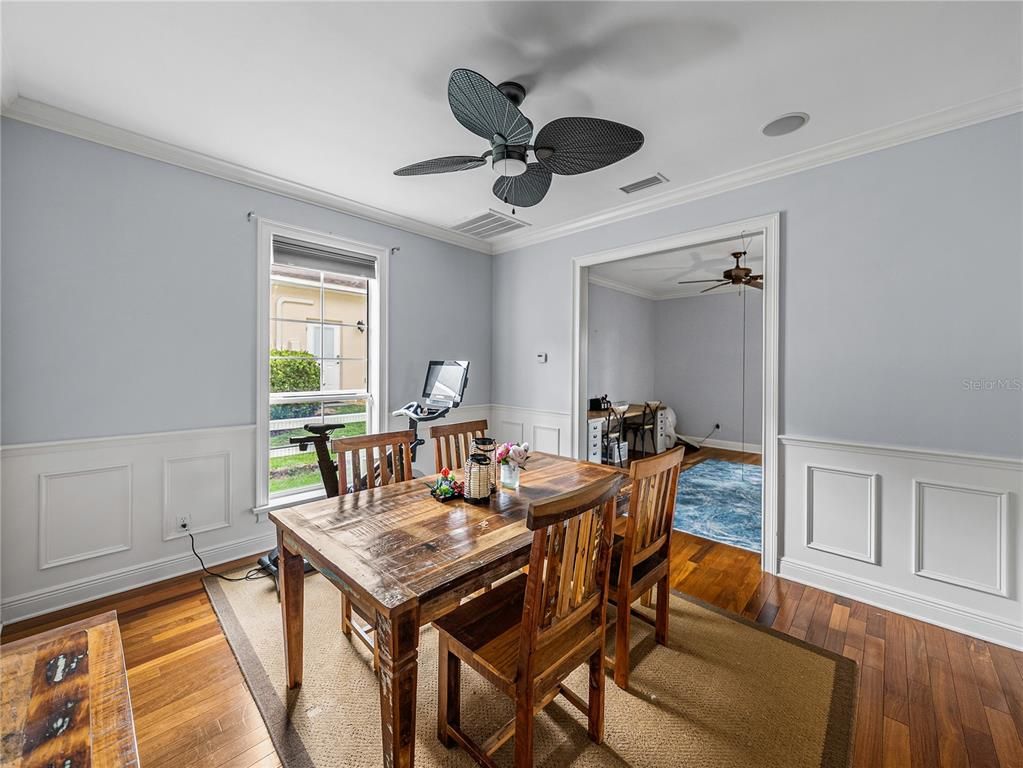 Dining room, Interior, Wood Texture Flooring