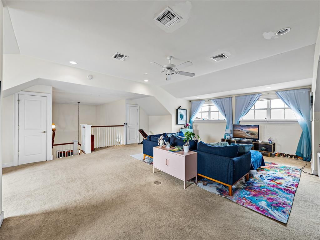 Interior, Living room, Recessed Lighting