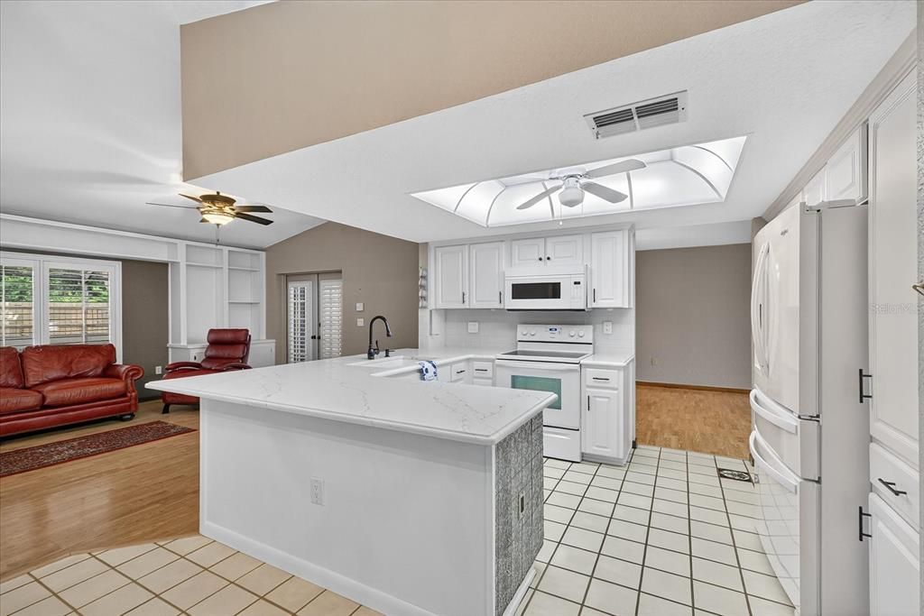 Interior, Kitchen, Wood Texture Flooring