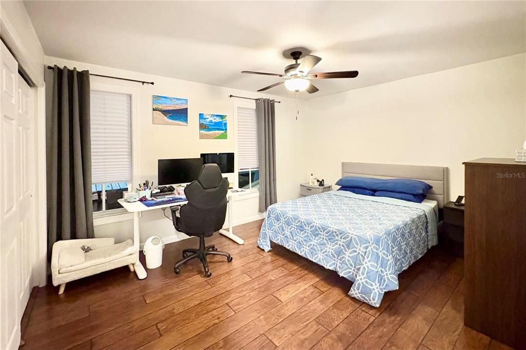 Bedroom, Home Office, Interior, Wood Texture Flooring