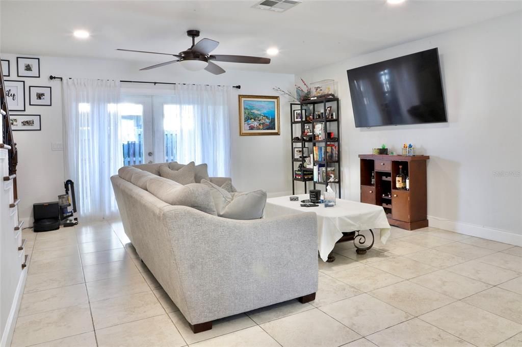 Interior, Living room, Recessed Lighting