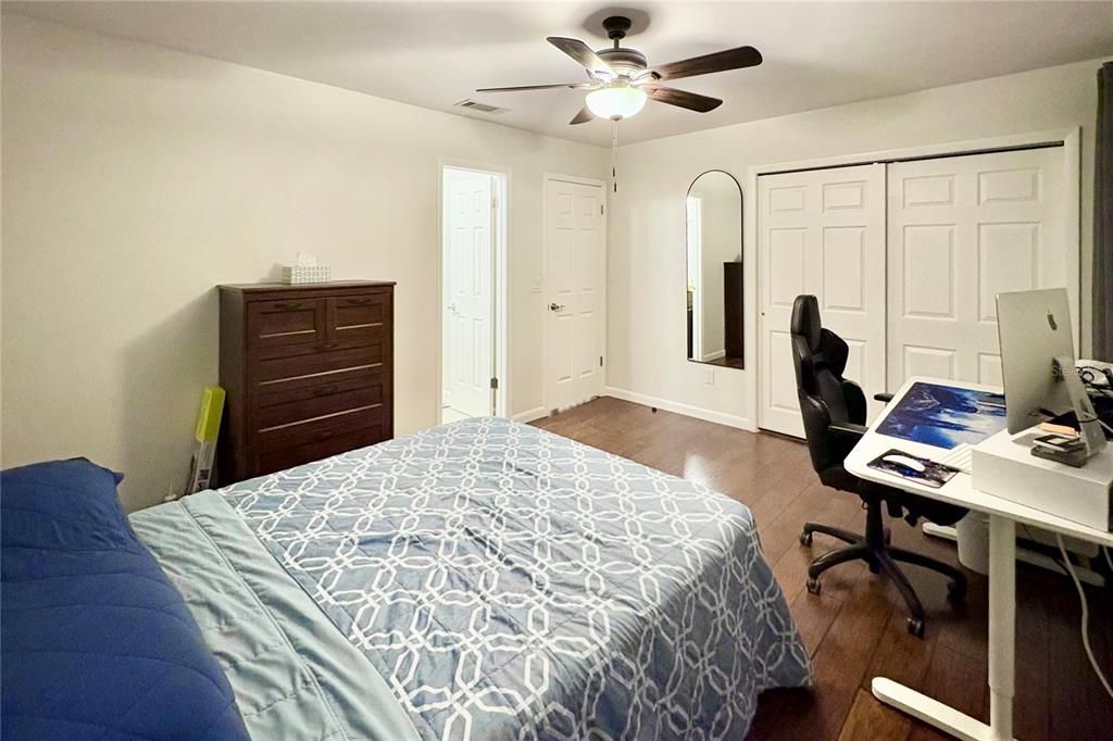 Bedroom, Home Office, Interior, Wood Texture Flooring