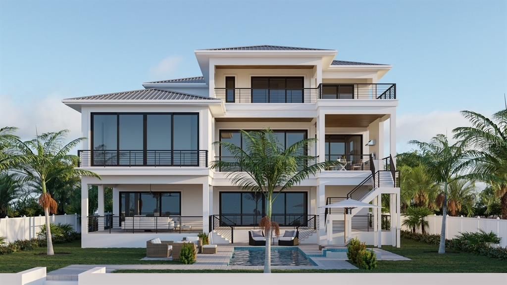 Exterior, Facade, Pool, Modern