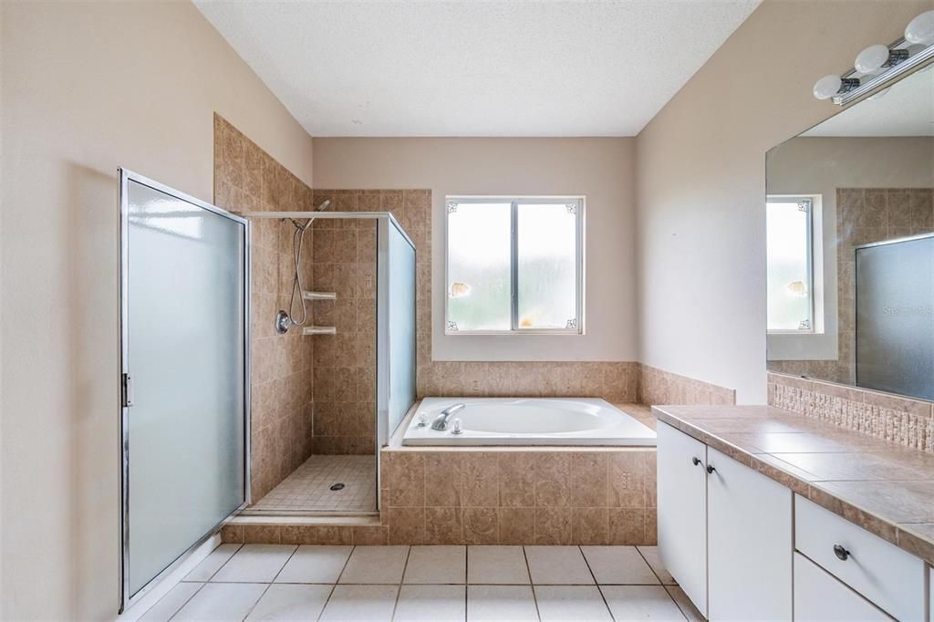 Bathroom, Glass Shower, Interior, Tile Countertops