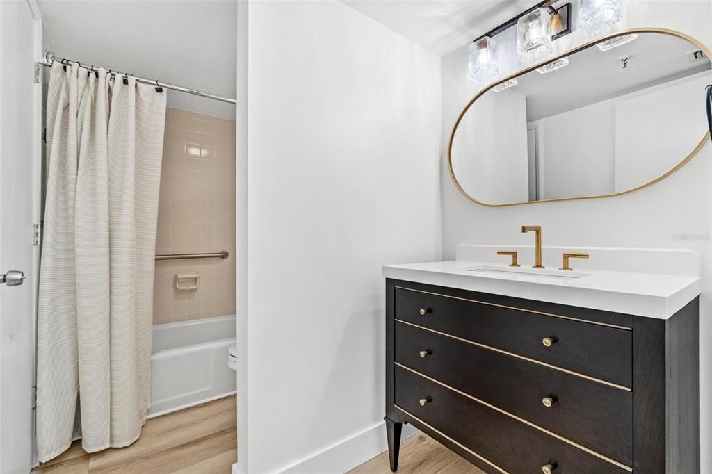 Bathroom, Interior, Wood Texture Flooring