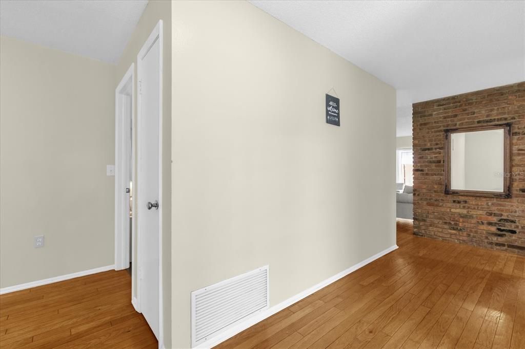 Interior, Stone Walls, Wood Texture Flooring