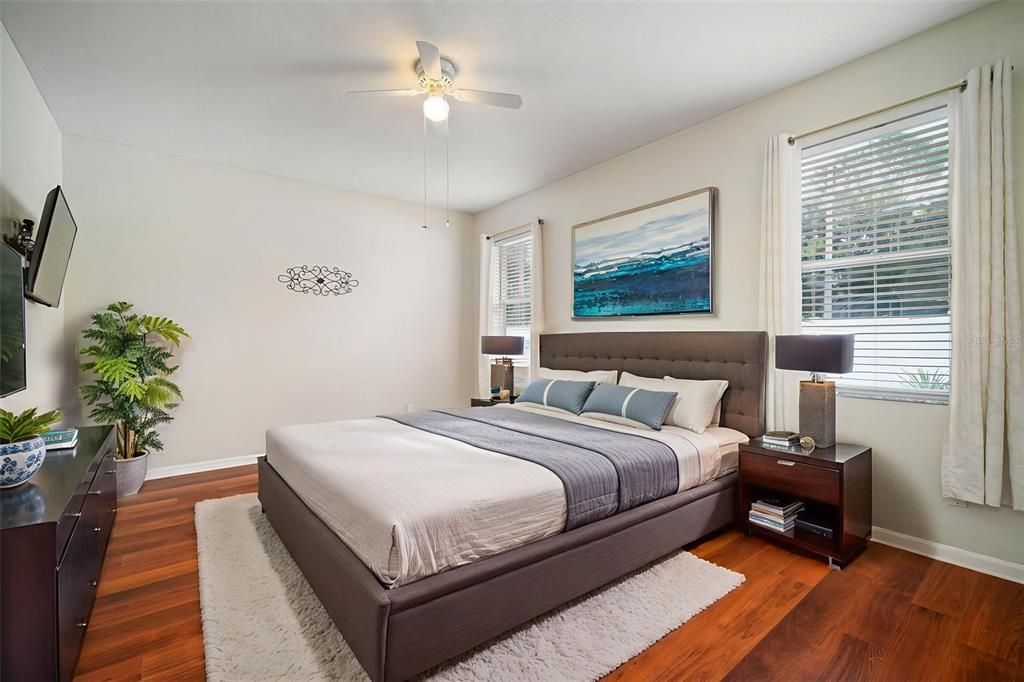 Bedroom, Interior, Wood Texture Flooring