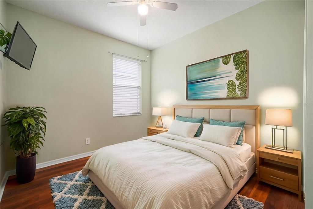 Bedroom, Interior, Wood Texture Flooring