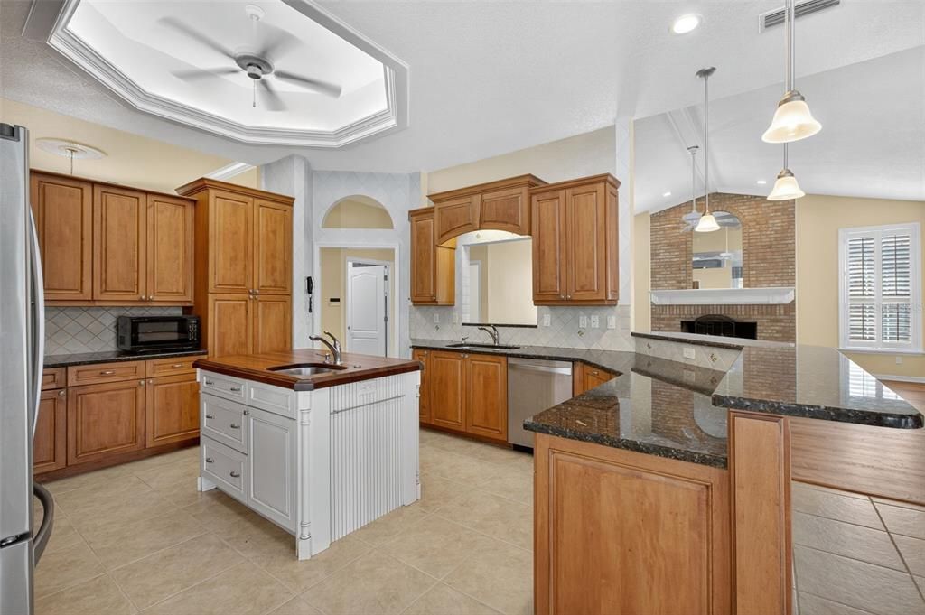 Interior, Kitchen, Pendant Lights, Recessed Lighting