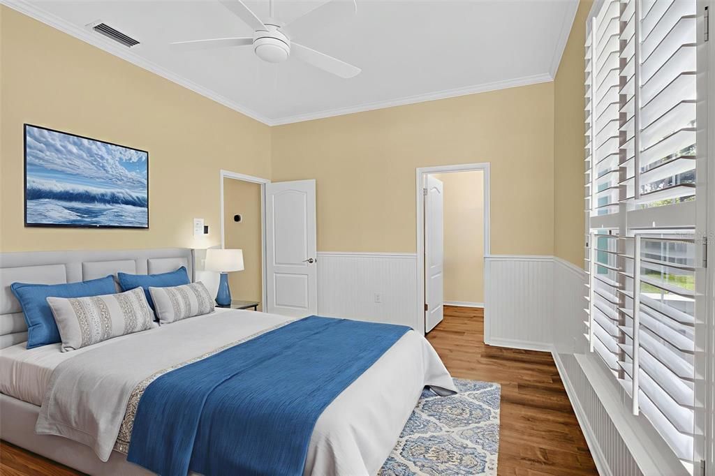 Bedroom, Interior, Wood Texture Flooring