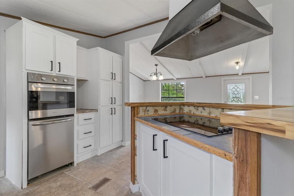 Interior, Kitchen, Stainless Steel Appliances, Tile Countertops