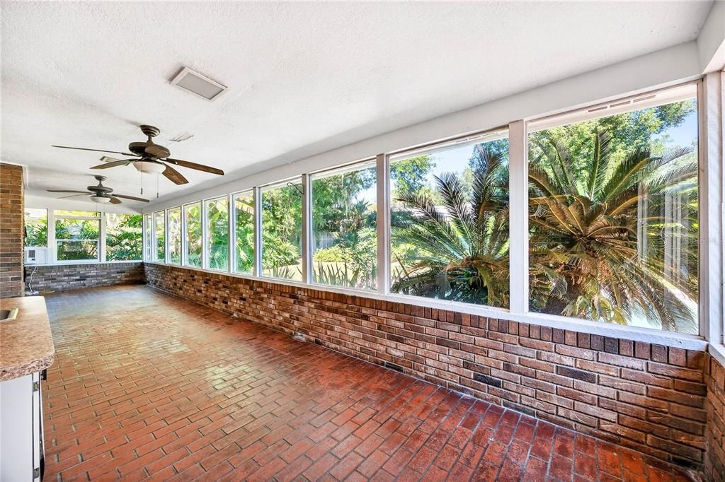 Empty room, Interior, Stone Walls, Sun Room