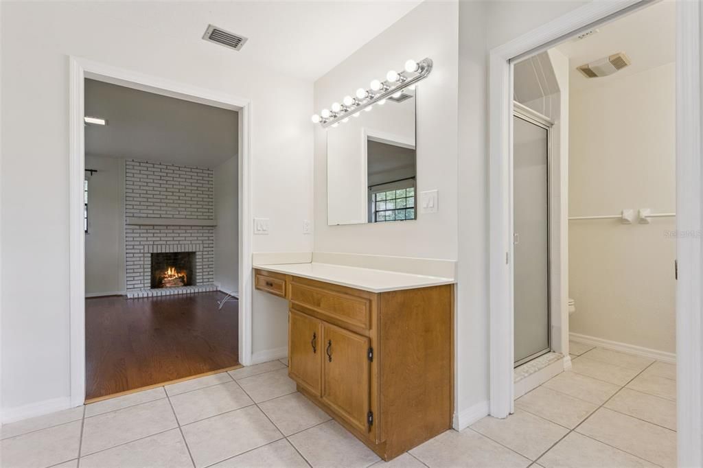 Fireplace, Interior, Wood Texture Flooring
