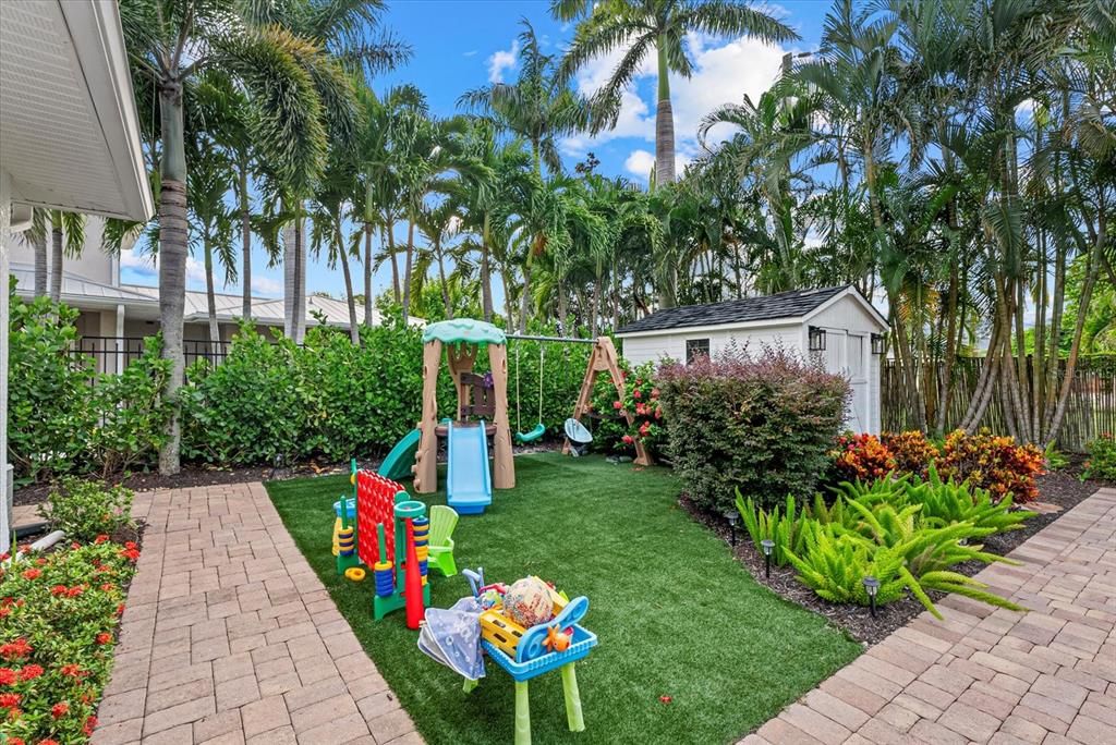 Backyard, Detached Garage, Exterior, Playground