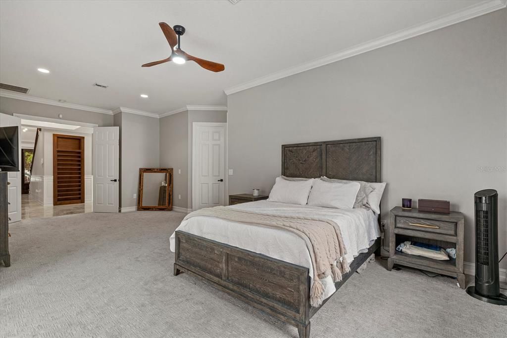 Bedroom, Interior, Recessed Lighting