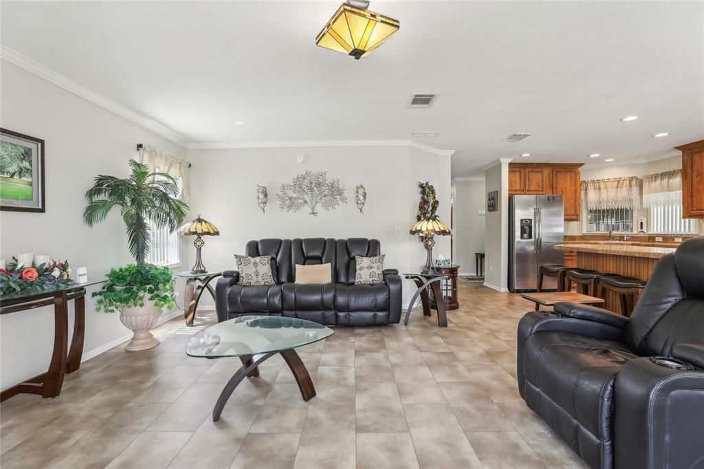 Interior, Kitchen, Living room, Recessed Lighting, Stainless Steel Appliances