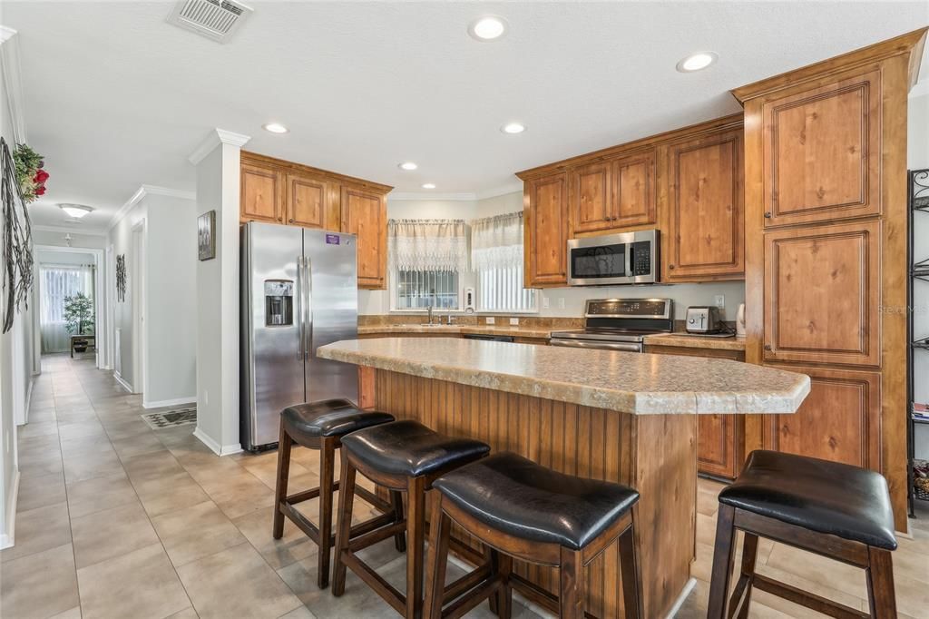 Interior, Kitchen, Recessed Lighting, Stainless Steel Appliances