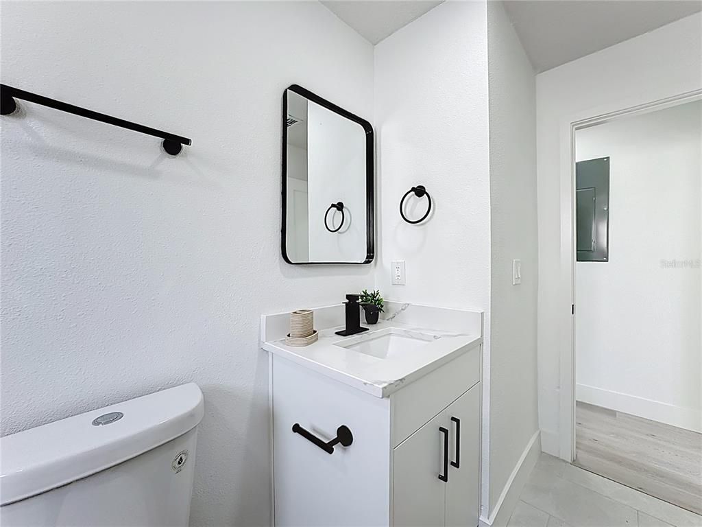 Bathroom, Interior, Wood Texture Flooring