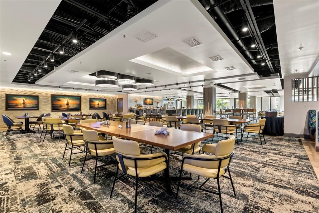 Dining room, Interior, Recessed Lighting