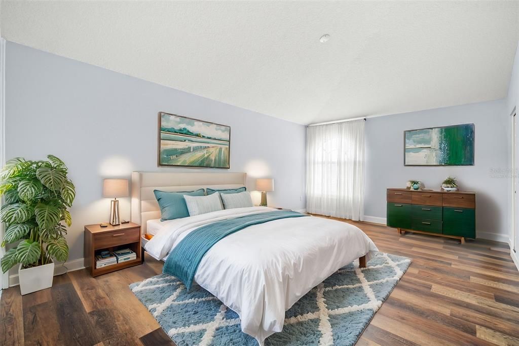 Bedroom, Interior, Wood Texture Flooring