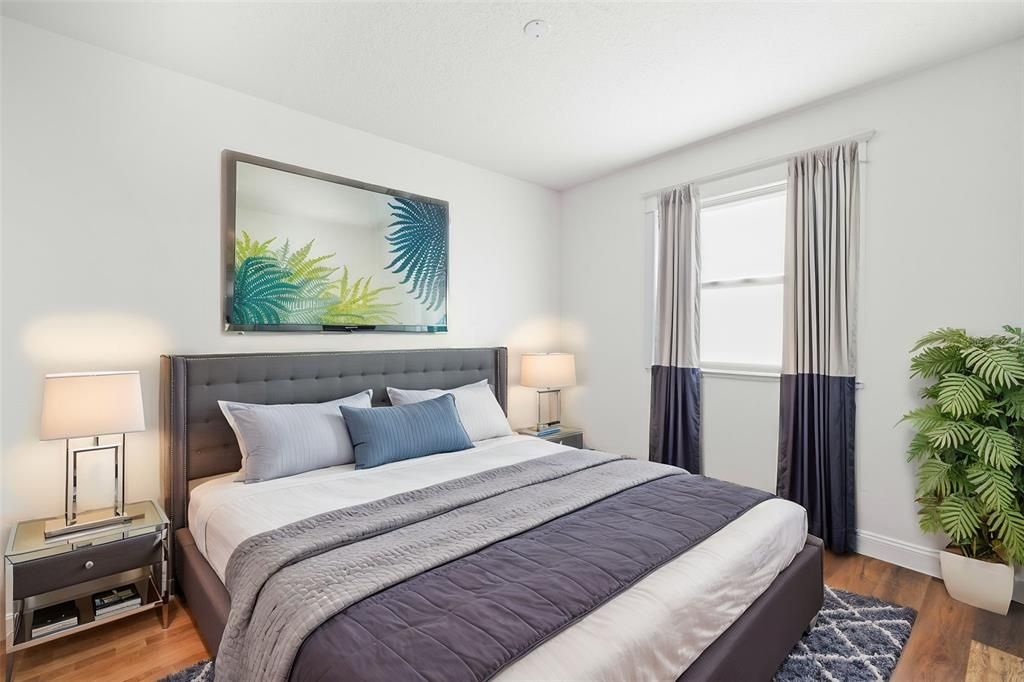 Bedroom, Interior, Wood Texture Flooring