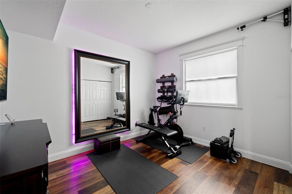 Fitness Equipment, Interior, Wood Texture Flooring