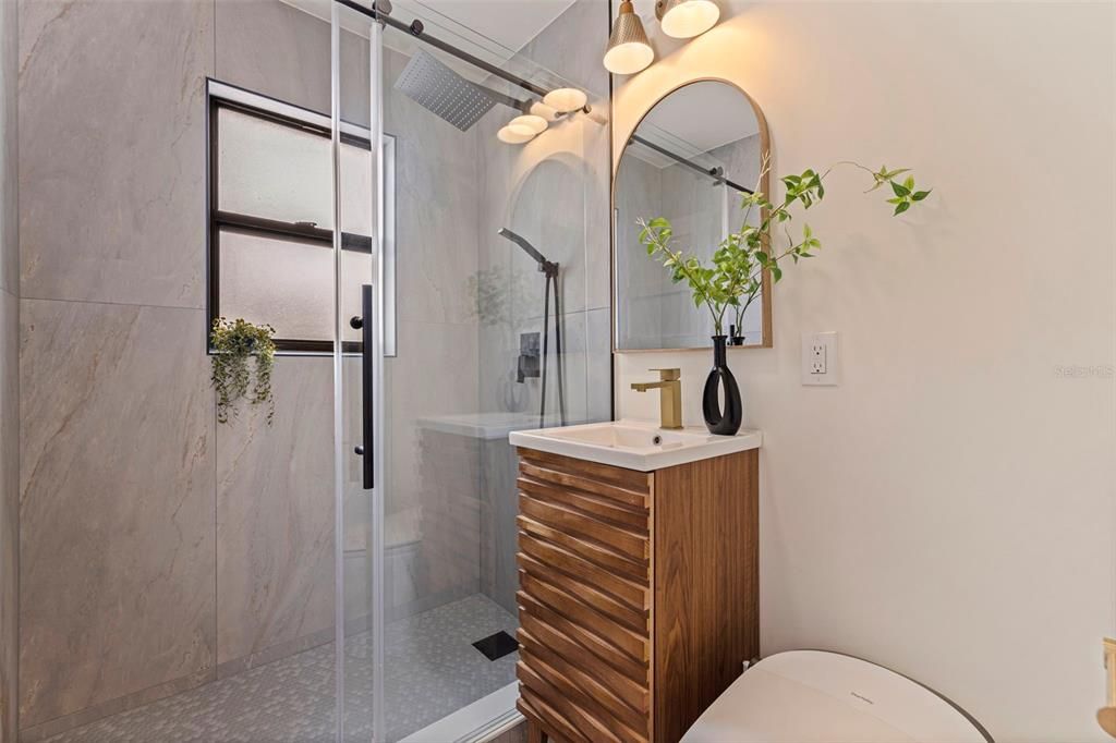 Bathroom, Glass Shower, Interior