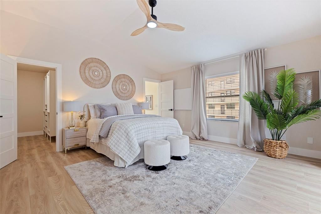 Bedroom, Interior, Wood Texture Flooring