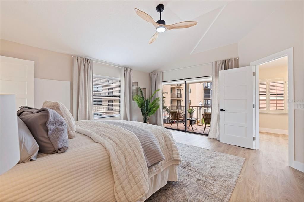 Bedroom, Interior, Wood Texture Flooring