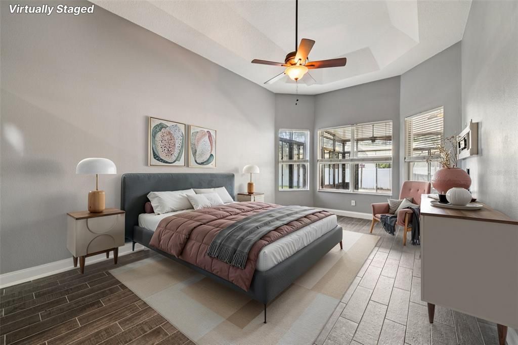 Bedroom, Interior, Wood Texture Flooring