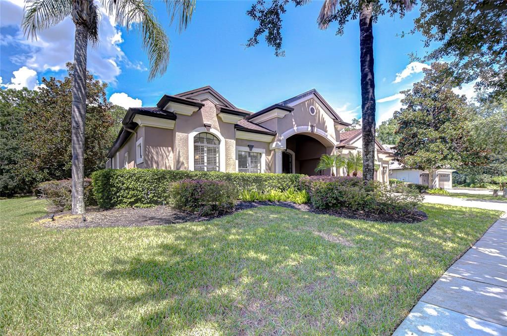 Backyard, Exterior, Facade, Mediterranean