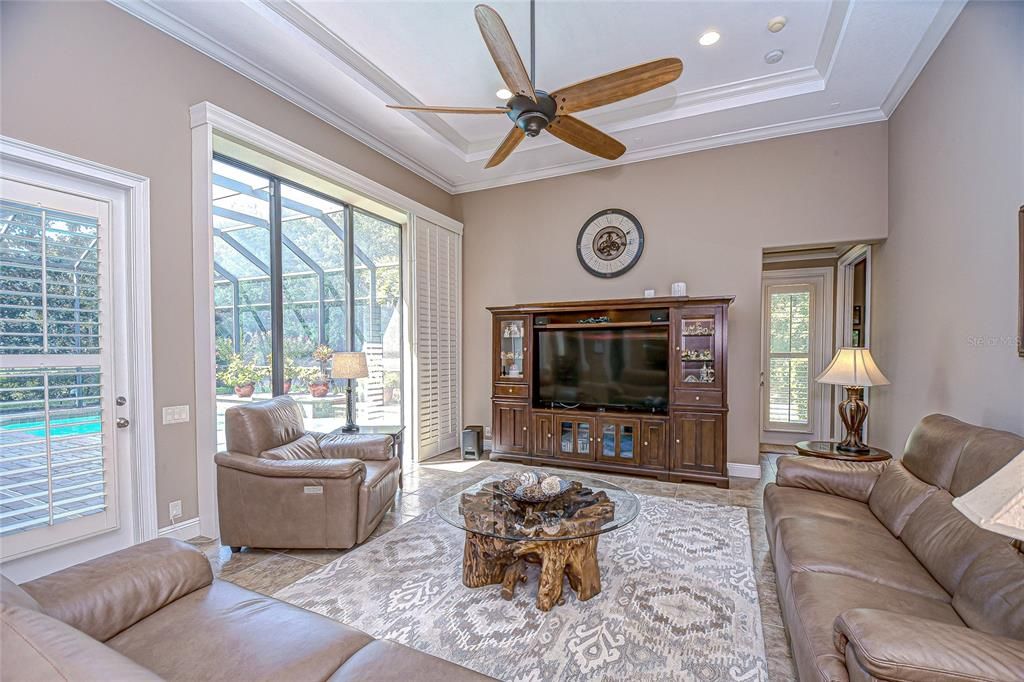 Interior, Living room, Recessed Lighting
