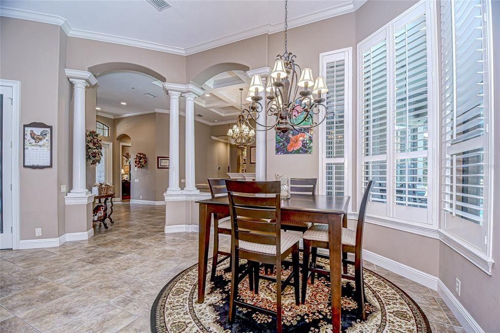 Chandelier, Dining room, Interior, Recessed Lighting