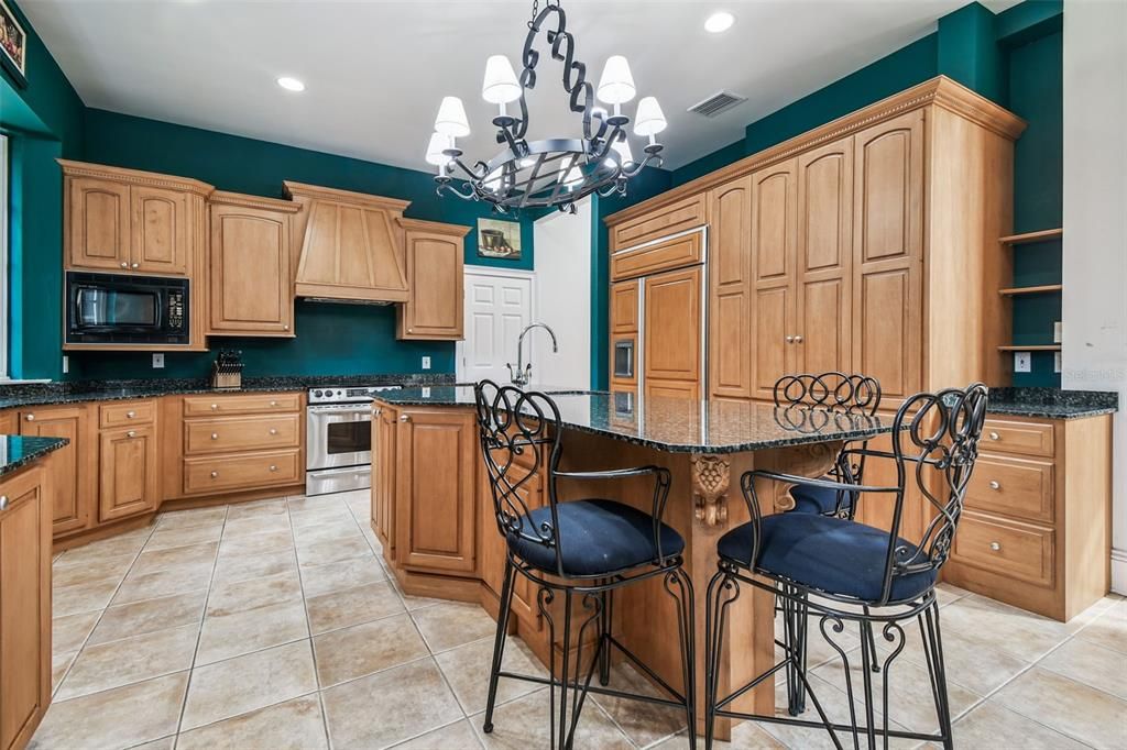 Chandelier, Interior, Kitchen, Recessed Lighting