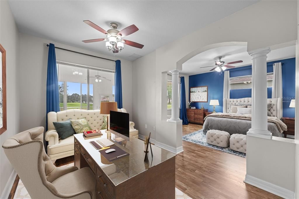 Bedroom, Interior, Wood Texture Flooring