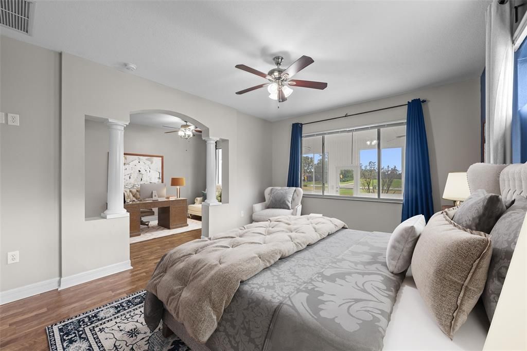 Bedroom, Interior, Wood Texture Flooring