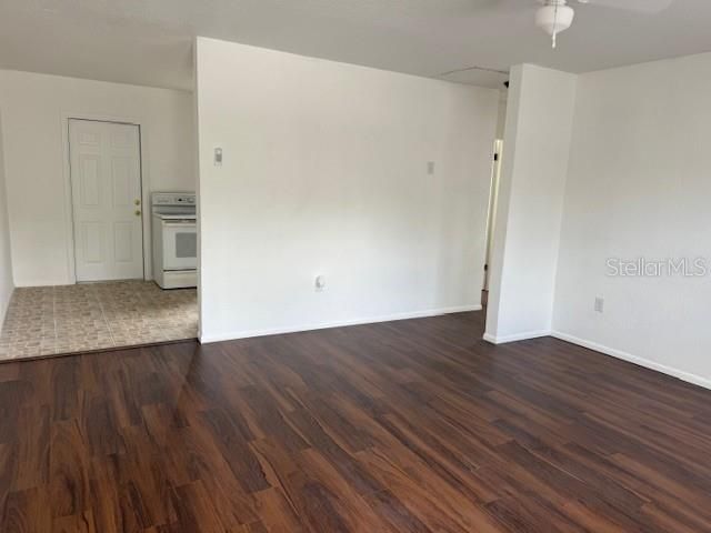 Empty room, Interior, Kitchen, Wood Texture Flooring