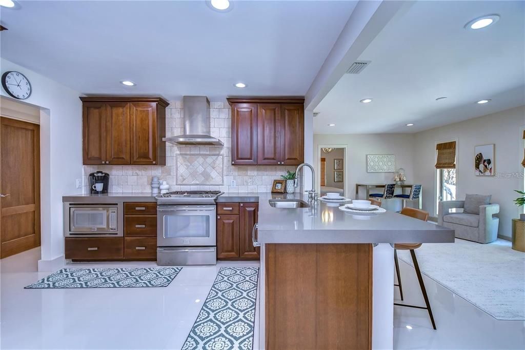 Interior, Kitchen, Recessed Lighting, Stainless Steel Appliances