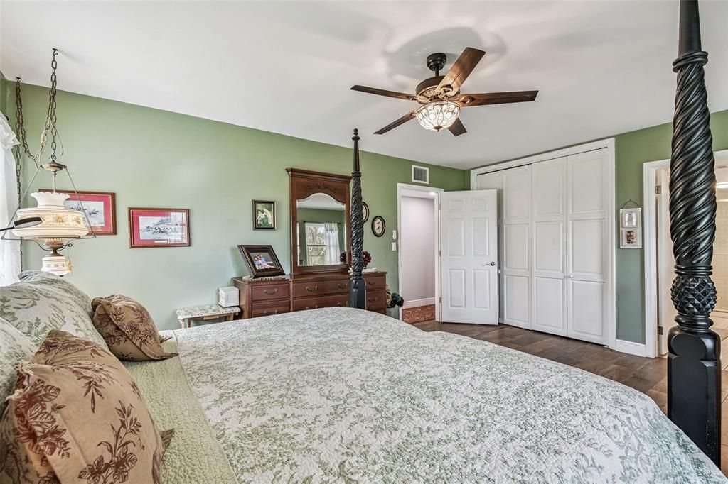 Bedroom, Interior, Pendant Lights, Wood Texture Flooring